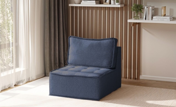 Sessel Designersessel SANDE XS Stoff Raven Blau