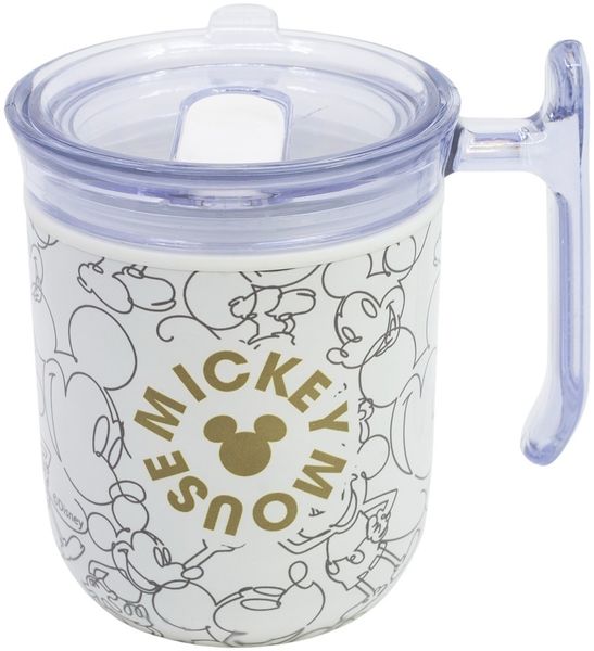 Disney Mickey Mouse Signature To Go Tasse 470 ml mit Schiebedeckel für Alltag und Büro