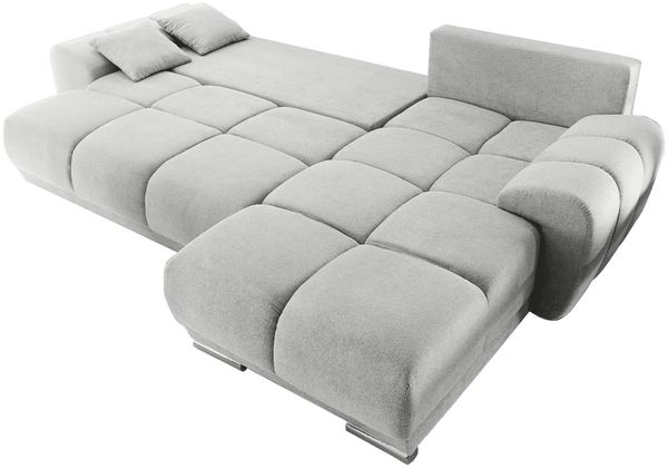 Ed Exciting Design Sofa Anton mit Schlaffunktion & Bettkasten in verschiedenen Farben erhältlich Luxus-Webstoff Flachgewebe beidseitig montierbar Bild 3