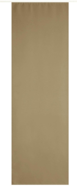 Flächenvorhang "blickdicht" - Schiebegardine in BxL 60x245cm ( Taupe Dunkel ) - ohne Flächenvorhangtechnik - Gardine, Vorhang mit Klettband