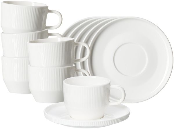 Ritzenhoff & Breker Kelly Kaffeetasse mit Untertasse 225 ml 6er Set