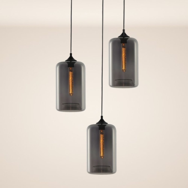 s.luce Cruet mehrflammige Hängeleuchte Rauch