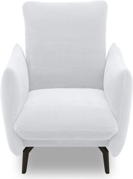 DOMO. collection Sessel 700 003, Polstersessel, Rechteckig, Füße mit Filzgleitern, Armsessel, Polstergarnitur, 85 x 95 x 102 cm (BxTxH), silber