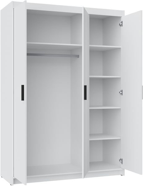 AX LIVING Storicos 3T 3 türig Kleiderschrank Eiche Sonoma 133 cm breit Bild 3
