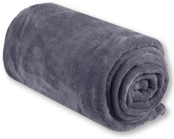 Babydecke Krabbeldecke Schmusedecke Kuscheldecke für Kleinkinder, flauschig weich nach ÖKO-TEX Standard 100 in vielen verschiedenen Ausführungen verfügbar in vielen Grüßen und Farben (ca. 90x140 cm / anthrazit - dunkelgrau)