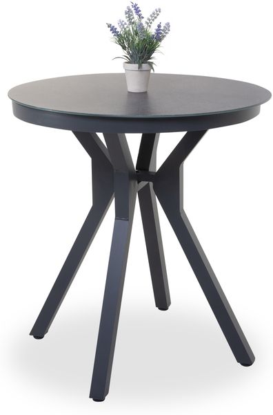 Gartentisch outdoor COMO DH 70x75 cm grau Outdoortisch Balkontisch Terrassentisch Outdoor-Tisch Loungetisch