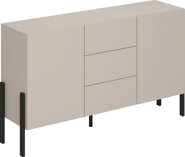 INOSIGN Sideboard Jukon, Breite 150 bzw. 180 cm, moderne grifflose Kommode, Schubladenschrank 2 Türen/3 Schubkästen, push-to-open-Funktion