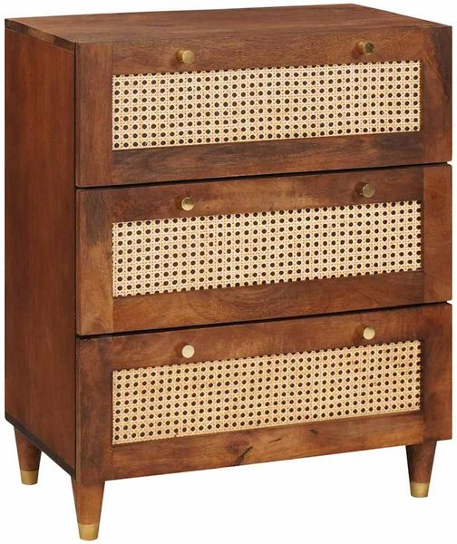 vidaXL Sideboard Braun 60 x 33 x 75 cm Massivholz Mango 4018883