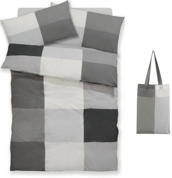 OTTO home Bettwäsche Tirrell, Linon, 2 teilig, Bettwäsche ab Gr. 135x200 cm, 100% Baumwolle, Marke H.I.S by OTTO home