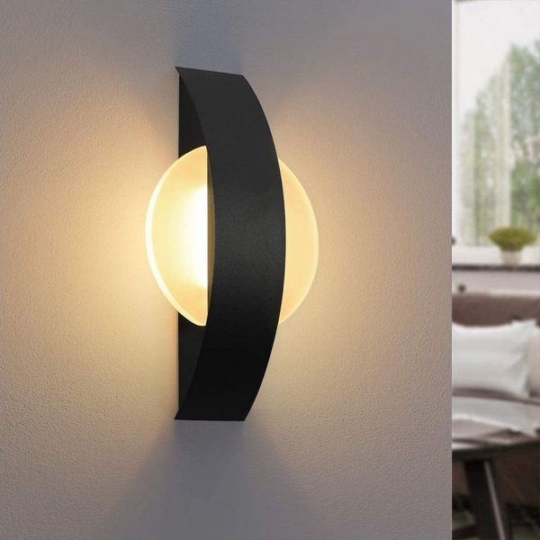 ZMH LED Wandleuchte Innen Wandlampe Wohnzimmer 6W aus Acryl Modern Bettlampe, LED fest integriert, Warmweiß