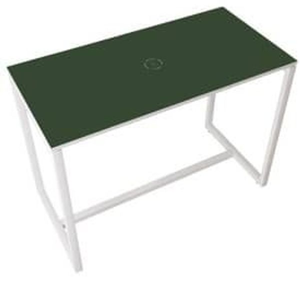 Paperflow Stehtisch EasyDesk - 150 x 110 x 75 cm, weiß/grün
