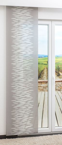 Schiebegardine von Lysel - Ministeps transparent in den Maßen 245 cm x 60 cm
