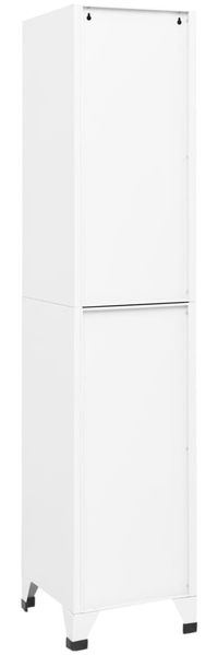 vidaXL Schließfachschrank Weiß 38 x 40 x 180 cm Stahl [339788] Bild 5