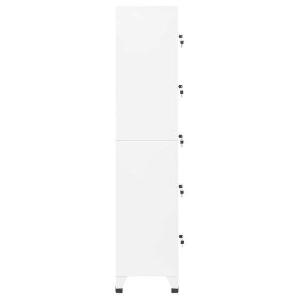 vidaXL Schließfachschrank Weiß 38 x 40 x 180 cm Stahl [339788] Bild 4