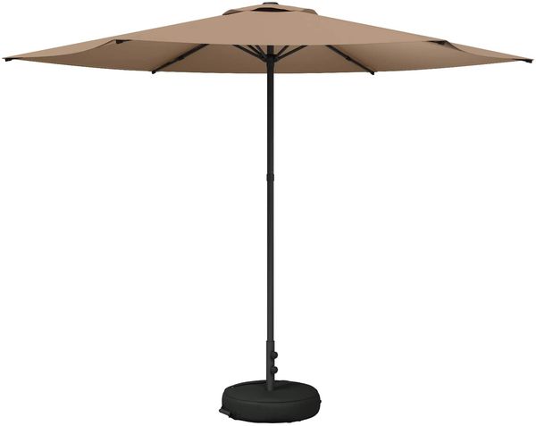 vidaXL Garten-Sonnenschirm 300x300 cm Polyester Rechtwinklig Taupe 42036232