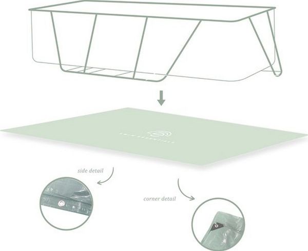 Swim Essentials Pool-Abdeckplane Swim Essentials Pool Bodenplane dunkelblau elegance, 260x160 cm