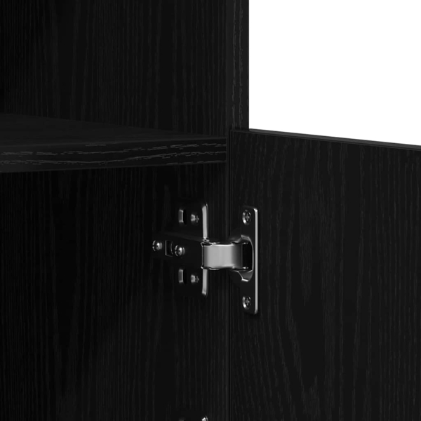 vidaXL Beistellschrank Schwarze Eiche 60,5 x 37 x 100 cm Holzwerkstoff 863017 Bild 10