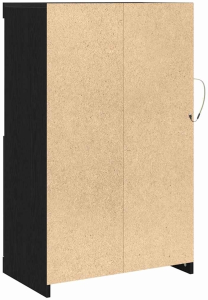 vidaXL Beistellschrank Schwarze Eiche 60,5 x 37 x 100 cm Holzwerkstoff 863017 Bild 8