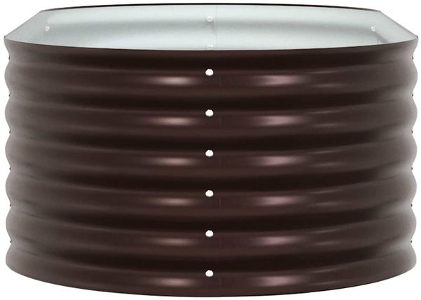vidaXL Hochbeet Braun 160 x 80 x 44 cm Stahl 42008140 Bild 7