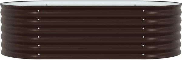 vidaXL Hochbeet Braun 160 x 80 x 44 cm Stahl 42008140 Bild 6