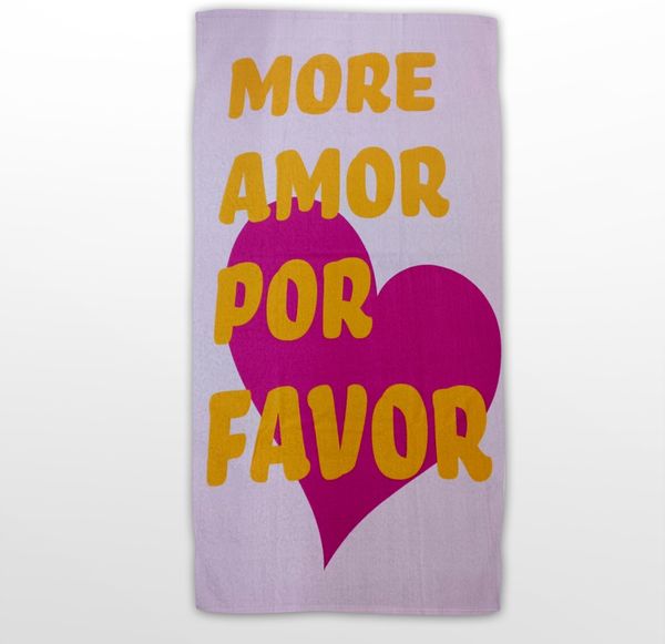 More Amor Por Favor Kinder Strandtuch Badetuch für Strand und Schwimmbad 180x100 cm
