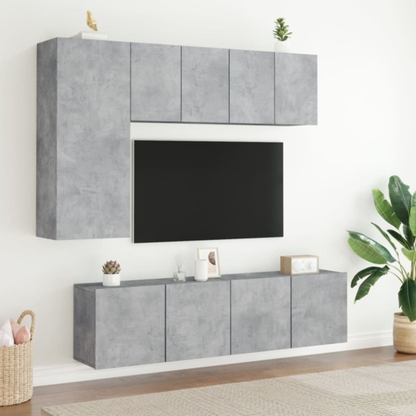 vidaXL TV-Wandschrank Betongrau 60x30x41 cm 836944 Bild 7