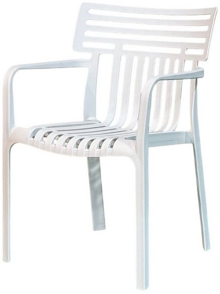 Floordirekt Gartenstuhl Designstuhl Terrano stapelbar aus Kunststoff wetterfest UV-beständig (1 Stuhl oder 6-er Set), verschiedene Farben