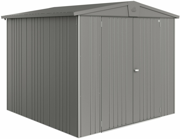 Biohort Gerätehaus Europa, 4: 244 x 228 x 203 (b x t x h) cm, quarzgrau-metallic