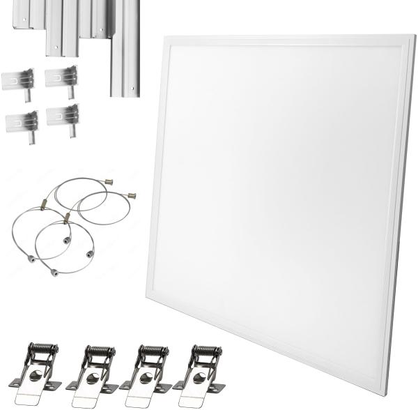 62x62 LED Panel Aufputz Deckenlampe Wandleuchte Quadrat 40 Watt-Eckig inkl. Aufbaurahmen Neutralweiß …