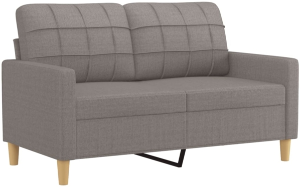 vidaXL 2-Sitzer-Sofa Taupe 120 cm Stoff 359090