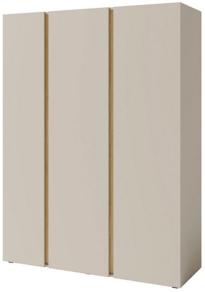 Deine Möbel 24 Kinderkleiderschrank LIBU 01 Kleiderschrank Drehtürenschrank 3-türig (Set, 3-St, Kinderzimmer Jugendzimmer Schlafzimmer) Beige Eukalyptus Eiche