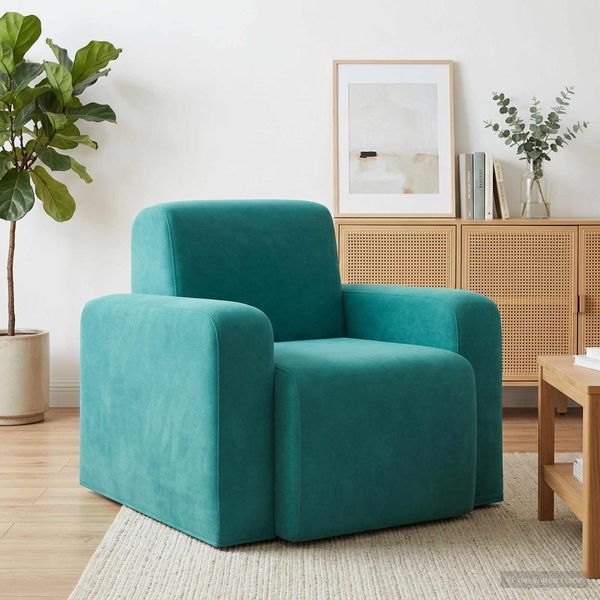 vidaXL Sessel Türkis Samt (V) 42042439