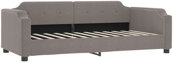 vidaXL Tagesbett Ausziehbar mit Schubladen Taupe 100x200 cm Stoff 3197678 Bild 5