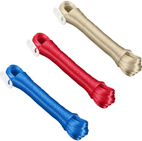 Wäscheleine 20 m PVC mit Stahldrahteinlage und Spanner