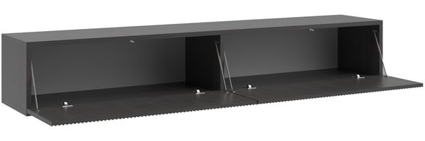 Selsey 'Nolie' TV-Hängeboard 2-türig, Holzoptik Esche Schwarz, ca. 28 x 175 x 31 cm Bild 4
