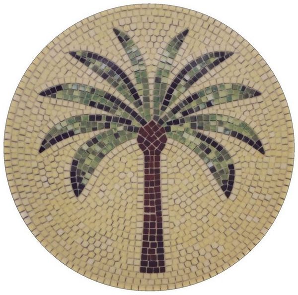 Chic Antique Teller Mediterranes Mosaik Tablett Steingut Chartres