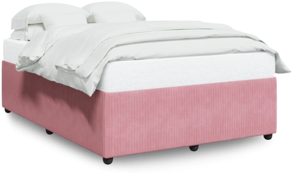 vidaXL Bettgestell Rosa 140x190 cm Samt 3285011