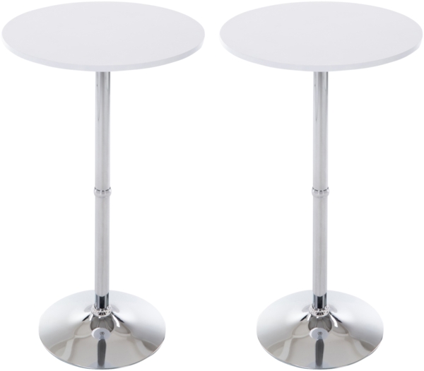 CLP 2er Set Stehtisch rund,weiß