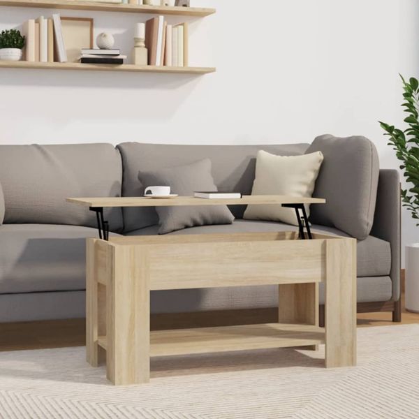 vidaXL Couchtisch Sonoma-Eiche 101 x 49 x 52 cm Holzwerkstoff [809704]