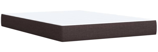 vidaXL Boxspringbett mit Matratze Dunkelbraun 140x200 cm Stoff 3285907 Bild 9