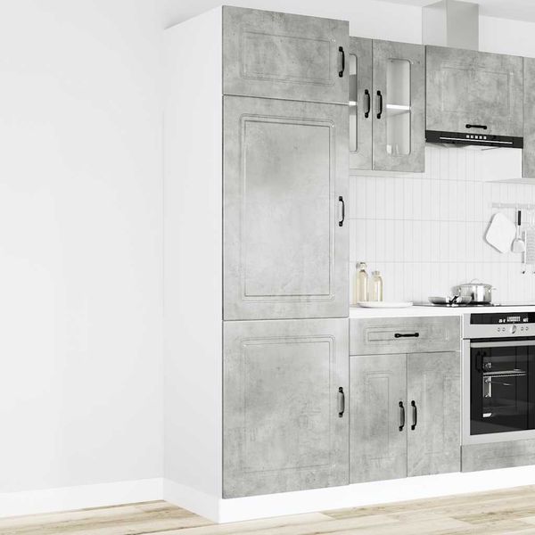 vidaXL Küchenschrank Kalmar Betongrau Holzwerkstoff 853631