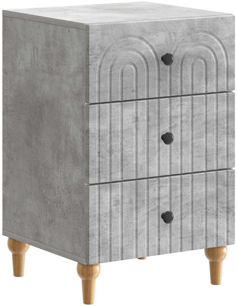 vidaXL Nachttisch Betongrau 43x 41 x 66,5 cm Holzwerkstoff 894098