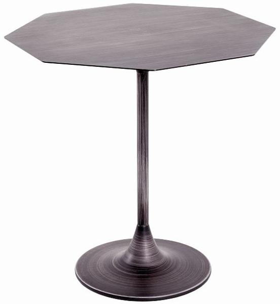 Beistelltisch 19541, Metall in schwarz, eckig, ca. 45 x 47 x 45 cm