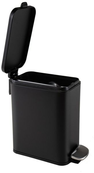 HTI-Living Mülleimer Pedalmülleimer Modern 5 Liter Schwarz, Abfalleimer mit Soft-Close-Deckel