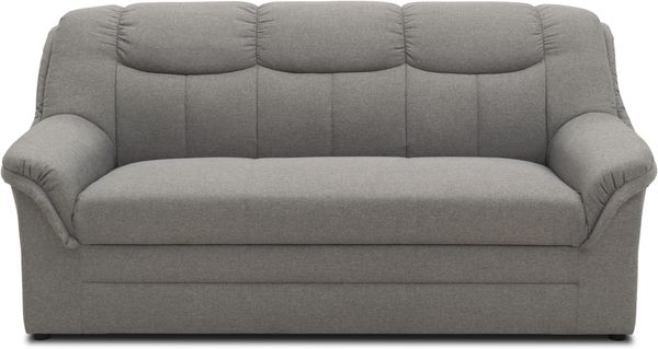 DOMO. collection Sofa Berlin FK, 3 Sitzer Couch mit Federkernpolsterung, 3er Polstermöbel 178 x 90 x 89 cm (BxTxH), hellgrau
