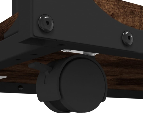 vidaXL Beistelltisch mit Rollen Räuchereiche 50x35x55,5 cm 825809 Bild 2