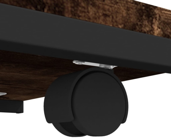 vidaXL Beistelltisch mit Rollen Räuchereiche 50x35x55,5 cm 825809 Bild 8