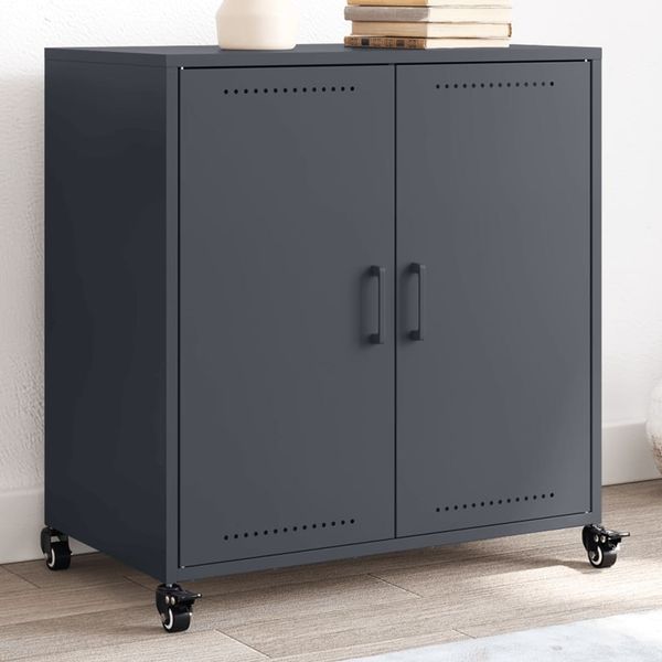 vidaXL Sideboard Anthrazit 68x39x72 cm Stahl 846658