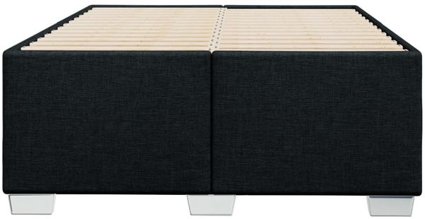 vidaXL Bettgestell ohne Matratze Schwarz 120x190 cm Stoff 3284459 Bild 4
