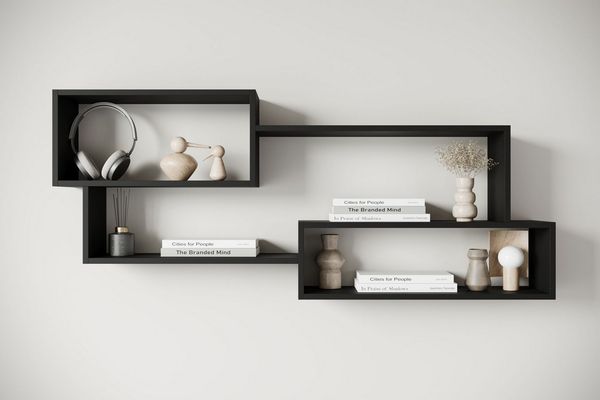 Home affaire Wandboard Wandregal Trio, 1-tlg, Ideal als Bücherregal, Dekoregal oder Ablage im Büro